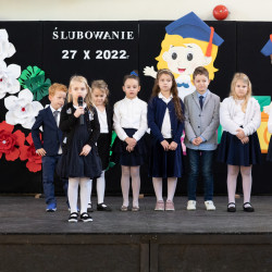 Ślubowanie klas pierwszych 27.10.2022r. 